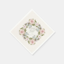 Brautparty Rose Sukkulentes Party Serviette