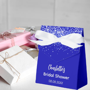 Brautparty Royal Blue Name Vielen Dank Geschenkschachtel