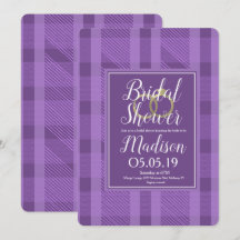 Brautparty Rustikale Violett Karierte Forelle