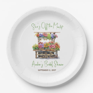 Brautparty - She's Off the Market Pappteller