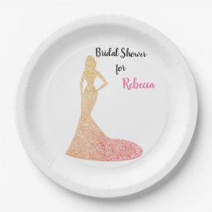 Brautparty Sparkle & Shine Paper Plate Pappteller