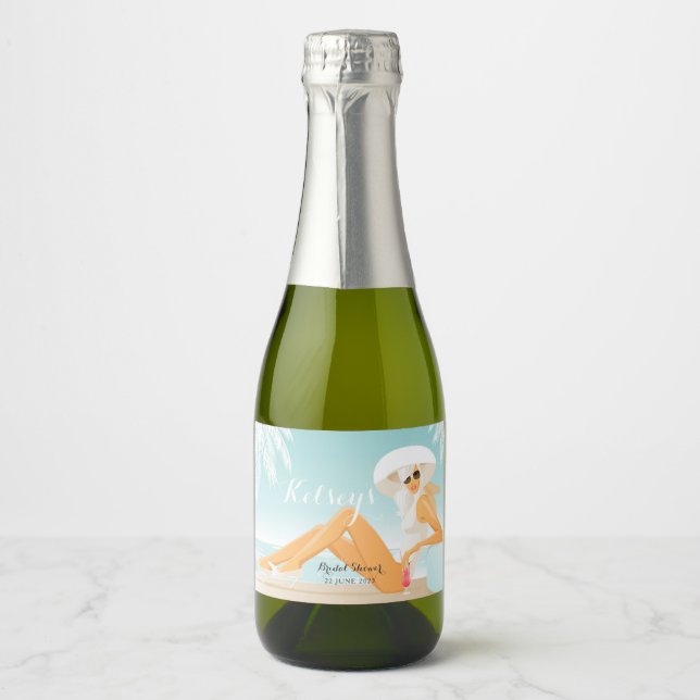 Brautparty Sparkling Weinmarken (Vorderseite)
