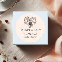 Brautparty Stickers Danke, dass ihr Heft Latte