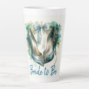 Brautparty Stiletto Schuhe Brie zu sein Milchtasse