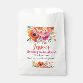 Brautparty Summer Orange und Pink Florals Geschenktütchen