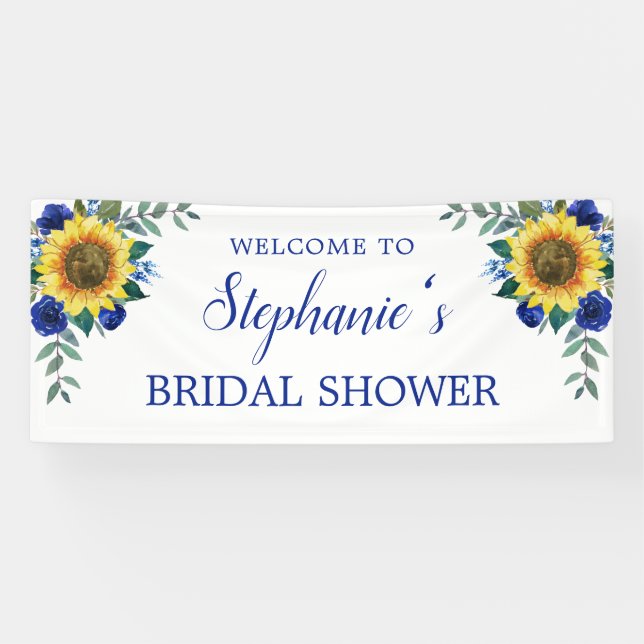 Brautparty Sunflower Blume Banner (Horizontal)