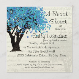 Brautparty tanzende Blooms Tree Einladung