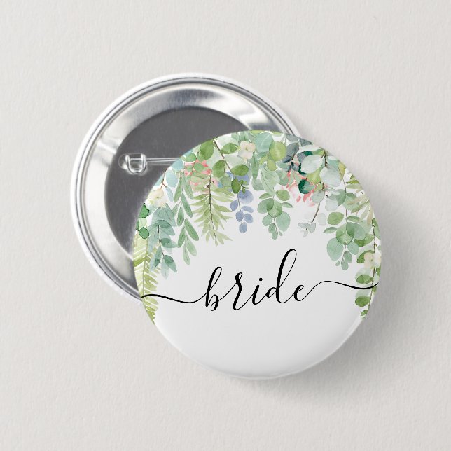 Brautparty-Taste für weiche Grünflächen - Bride Button (Vorne & Hinten)