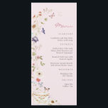 Brautparty Tea Menu Menükarte<br><div class="desc">Beeindrucken Sie Ihre Gäste mit unserem Brautparty Tea Menu. Dieses Menü mit atemberaubenden Aquarellfloralen und zarten Teacups auf einem rot-rosa Hintergrund ist elegant und praktisch zugleich. Es ergänzt perfekt das Gesamtmotiv Ihres Brauttee-Party und sorgt für ein zusammenhängendes und bezauberndes Erlebnis. Jeder Kurs wird wunderschön präsentiert, sodass Ihre Veranstaltung so unvergesslich...</div>
