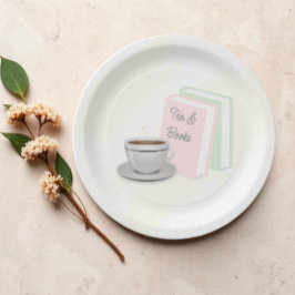 Brautparty Tee & Bücher Pappteller