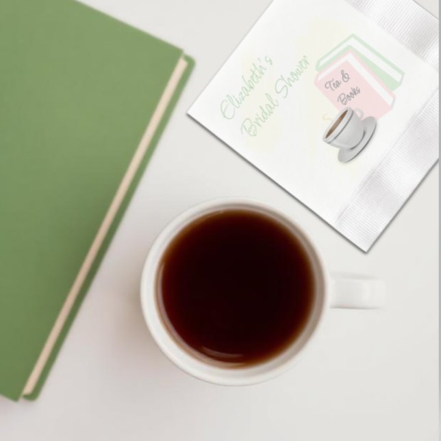 Brautparty Tee & Bücher Serviette (Von Creator hochgeladen)