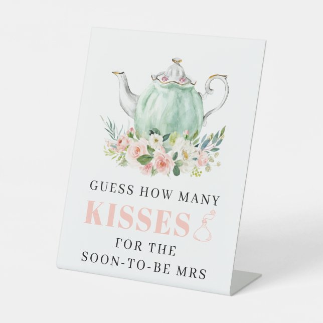 Brautparty Tee Gastgeschenk Unterschreiben Sockelschild (Vorderseite)