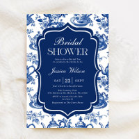 Brautparty Tee Party Blue Chinoiserie