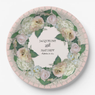 Brautparty Tee Party Hübsche Blume Spitze Doily Pappteller