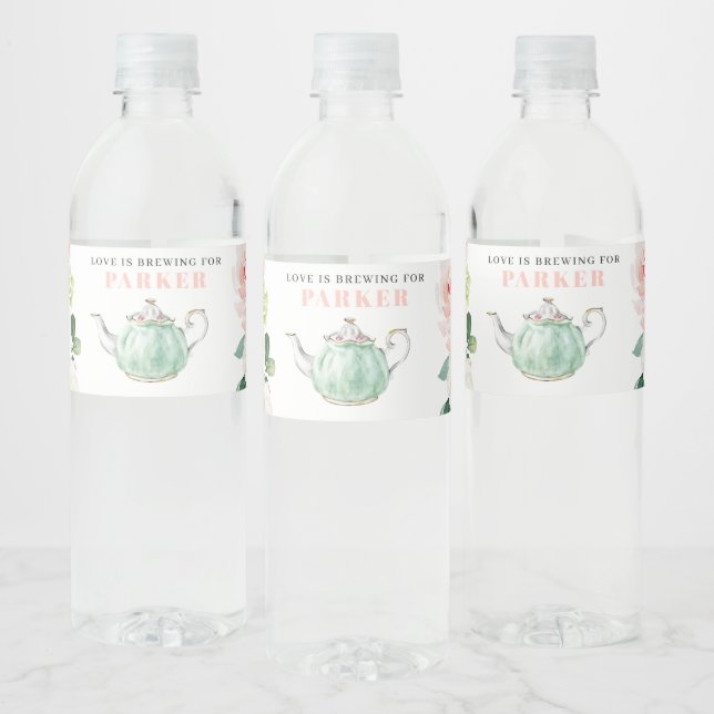 Brautparty Tee Party Wasser Flaschen Etiketten (Flaschen)