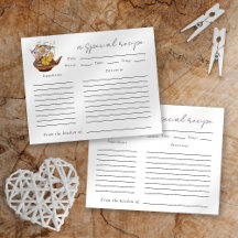 Brautparty Tee  Tee Party Rezept Karte