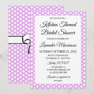 Brautparty Vintag Polka Dots Bows Lavender