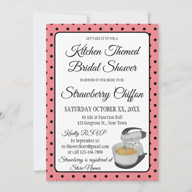 Brautparty Vintag Polka Dots Bows PInk (Vorderseite)