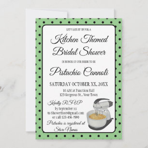 Brautparty Vintag Polka Dots Bows Sage Green