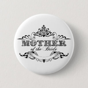 Brautparty Vintage Rahmen Mutter der Braut Button