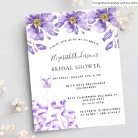 Brautparty violett, weißes Kleid Blumenladen