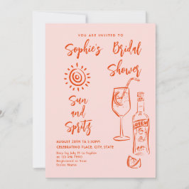 Brautparty von Funky Hand Drawn Scribble Einladung