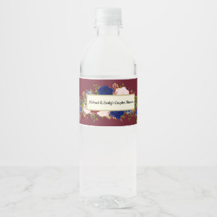 Brautparty Wasser Flaschen Etiketten Gastgeschenk 