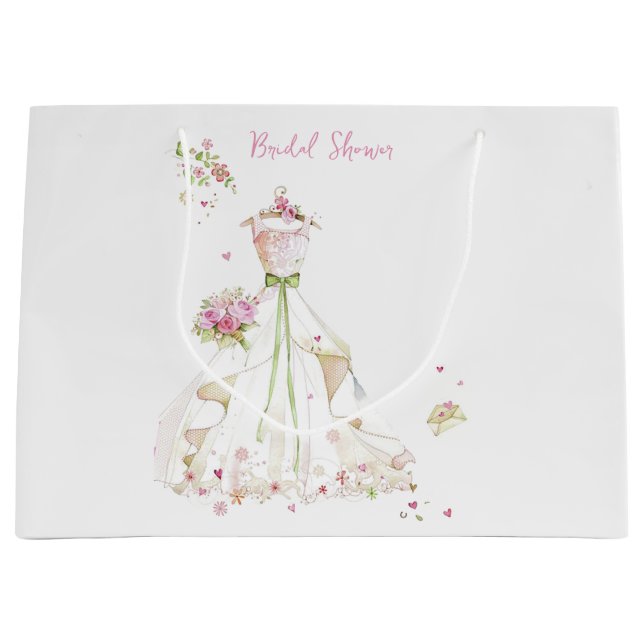 Brautparty Wedding Dress Große Geschenktüte (Vorderseite)