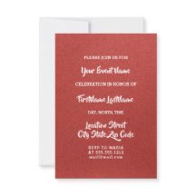 Brautparty Wedding Sweet 16. Bridal Red