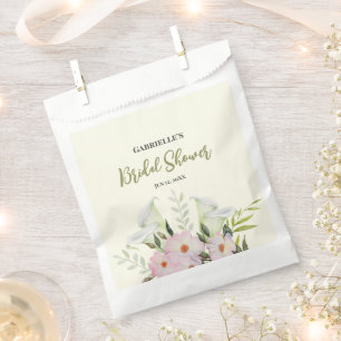 Brautparty Weiße Calla-Lilie Rosen Aquarell P Geschenktütchen