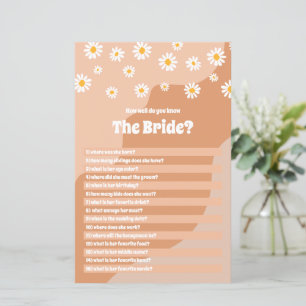 Brautparty, wie gut Sie das Bride-Spiel kennen