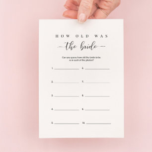 Brautparty Wie war die Bridakarte? Einladung