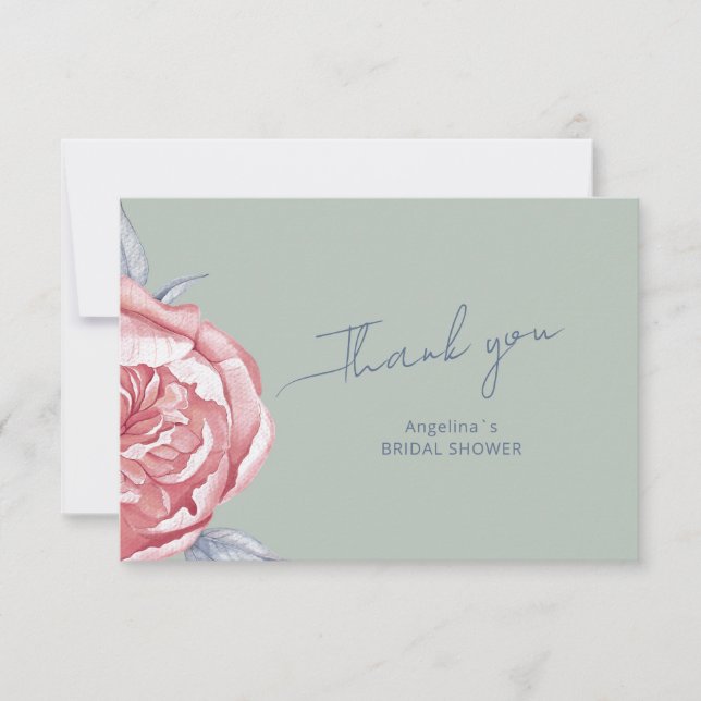 Brautparty Wohnung Dankeschön Karte (Vorderseite)