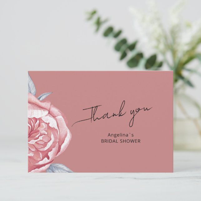 Brautparty Wohnung Dankeschön Karte (Stehend Vorderseite)