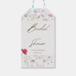 Brautparty zur Wildblume von Aquarellen Vielen Dan Geschenkanhänger