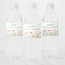 Brautparty zur Wildblume von Wasserfarben