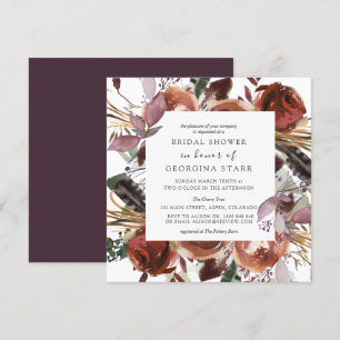 Brautpartyeinladungen Butterum und Plum 1 Einladung