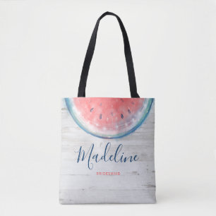 Brautpartywatercolor-hölzerne rustikale tasche