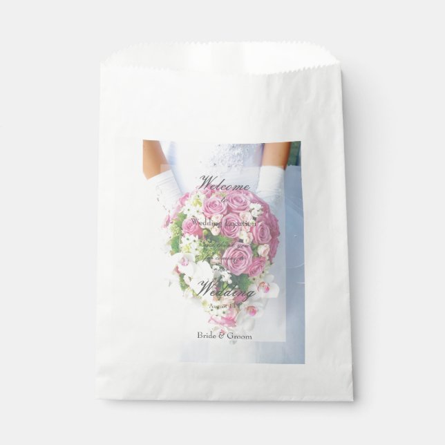 Brautpavillon Blume Geschenktütchen (Vorderseite)