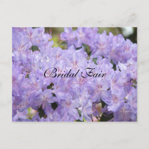 Brautpostkarten Lavendel Florale Hochzeitsmesse Postkarte