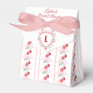 Brautschauer-Einladung mit monogramm Coquette Cher Geschenkschachtel