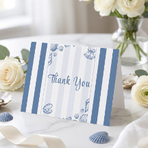 Brautschauer im Meeresthema mit Muscheln und Blau