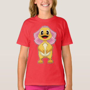 Brautschleier Hochzeit Enten T-Shirt