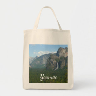 Brautschleierfall und Half Dome im Yosemite Tragetasche