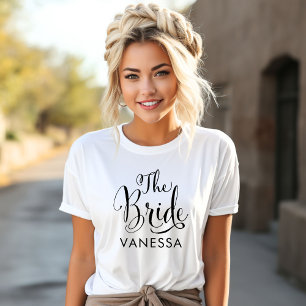 Brautschrift Hochzeitsname T-Shirt