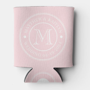 Brautschriftzug Pink Whisper Dosenkühler