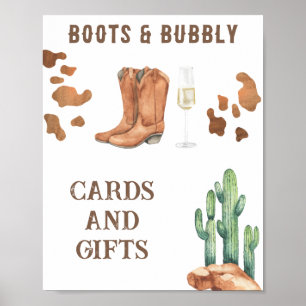 Brautschuhparty Karten und Geschenke Poster