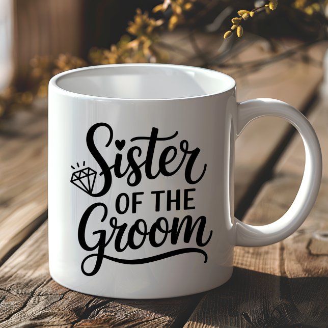 Brautschwester Hochzeitsgeschenk Diamant Kaffeetasse (Von Creator hochgeladen)