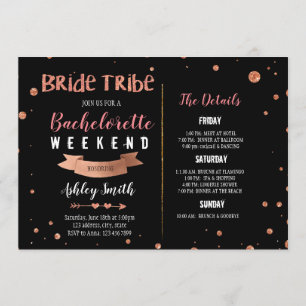 Brautstamm Bachelorette Routeneinladung Einladung
