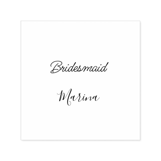 Brautstamm-Monogramm Junggesellinnenabschied einfa Permastempel (Design)
